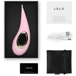 Verpackung des LELO Dot, mit Fokus auf die Materialoberfläche