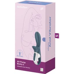 Satisfyer Air Pump Booty 2 mit magnetischem USB-Ladekabel in scharfer Nahaufnahme