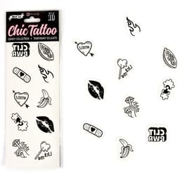 SecretPlay Candy Collection Set mit 10 temporären Tattoos, Verpackung im Überblick