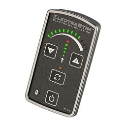ElectraStim Flick EM60-M Stimulator mit LED-Anzeige und Bedienelementen im Detail