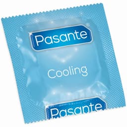 Pasante Cooling Sensation gerippte Kondome mit Kühleffekt, Beutel mit 144 Stück in der Gesamtansicht