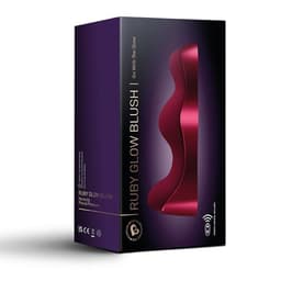 Ruby Glow Vibrator und Fernbedienung nebeneinander mit allen sichtbaren Details