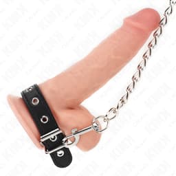 Lederriemen des Kink Sets im Detail, 21,5 cm Länge und 2 cm Breite