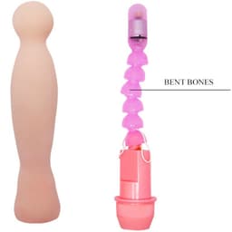 Baile Flexi Vibe Rückenvibrator, Nahaufnahme des wohlgeformten Kopfes