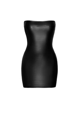 Noir Handmade Minikleid am Körper getragen, seitliche Ansicht