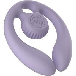 Snail Vibe Gizi Duo in Lila, Seitenansicht der biegsamen Doppelform