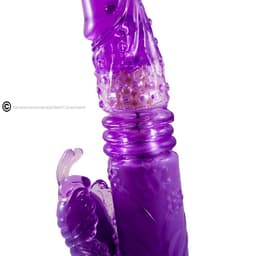 Baile Auf-und-Ab-Rotator in der Hand zur Größeneinordnung – Detailaufnahme des Sextoys
