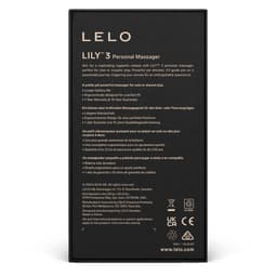 Verpackung des Lelo Lily 3 in Lila mit allen Produktinformationen
