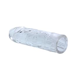 Verpackung der Baile Transparenten Silikon-Penishülle, wie im Onlineshop abgebildet