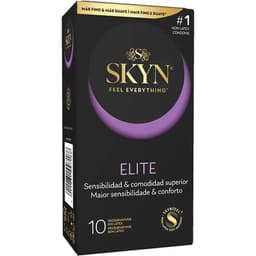 Skyn Elite latexfreie ultradünne Kondome, Packung mit 10 Stück in der Gesamtansicht