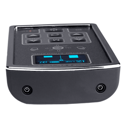 ElectraStim Axis Display mit Anzeige von Modus und Intensitätsstufe