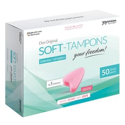 JoyDivision Soft-Tampons Mini, einzeln verpackter Tampon mit Aufreißlasche