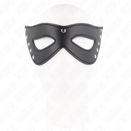 Kink Augenmaske mit 5 Nieten mit Maßen 28 x 8 cm, Größenverhältnis erkennbar