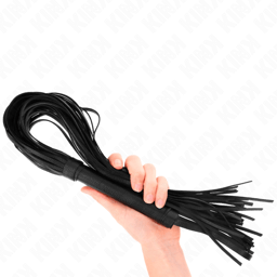Kink Weich-PVC-Peitsche – Flogger mit vielen Riemen, 70 cm – Schwarz, Ansicht 8
