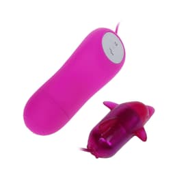Baile Secret Dolphin Mini-Vibrator, Nahaufnahme der Delfinschnauze
