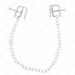 Schraubklemme der Kink Vise Nippelklemmen im Detail, Gewinde und Backen