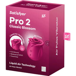 Satisfyer Air Pulse Pro 2 Classic Blossom mit Zubehör und Ladekabel
