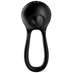 Satisfyer Majestic Duo von der Seite mit Doppelring für Penis und Hoden