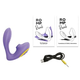 ROMP Reverb G-Punkt-Vibrator in Lila, Verpackung mit Produktabbildung und Markenlogo