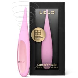 Lelo Dot Travel komplett mit Zubehör arrangiert mit erkennbarer Materialoberfläche