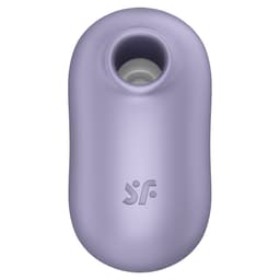 Satisfyer Pro To Go 2 Klitoris-Stimulator aus Silikon und ABS neben der Produktverpackung liegend