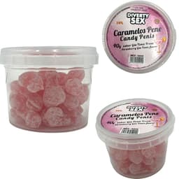 Diablo Picante 20 Penisbonbons Gin Tonic, Tüte mit Bonbons, Gesamtansicht