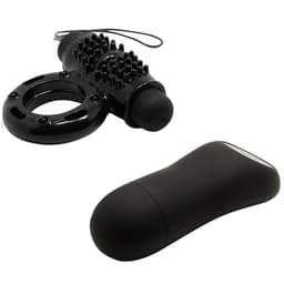 Baile Vibro-Penisring von der Seite mit Vibrationskugel im Detail