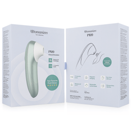 Womanizer Pro Vibrant Salbeigrün aus leicht erhöhter Perspektive