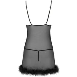 Livco Corsetti Zerunam Babydoll von der Seite, lockerer Fall des Netzstoffs