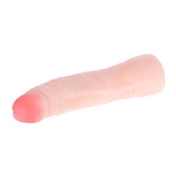 Baile Skin Touch Silikon-Dildo 19 cm mit Blick auf die geformte Spitze im Detail