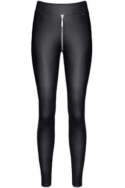 Demoniq Black Rose Maddalena – Leggings mit 2-Wege-Reißverschluss, Ansicht im Ganzkörper-Look