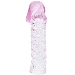 Baile Penis Extender Cover – penisverlängerungshülle mit gerippter Struktur im Detail