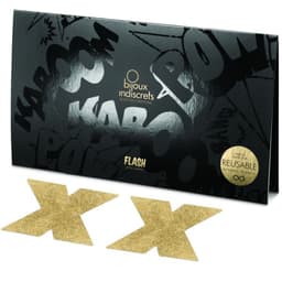 Bijoux Indiscrets Flash Cross Nippelpasties in der Verpackung der Flash-Kollektion