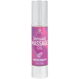 Secretplay Exotische Früchte-Massageöl, Flasche mit 50 ml in der Gesamtansicht