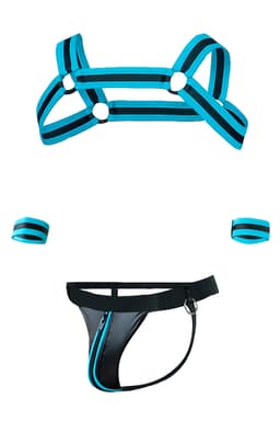 Cut4Men Jockstrap-Set, Detailansicht der Armbänder mit Klettverschluss