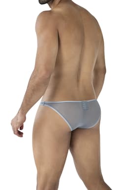 Cut4Men Low Rise Bulge Brief Netz Slip, Detailansicht von Verschluss und Nahtführung