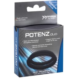 JoyDivision Potenzduo – potenzduo Silikonring am Finger zur Materialdarstellung