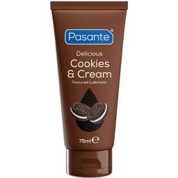 Pasante – Wasserbasiertes Gleitgel mit Geschmack Cookies & Cream, 75-ml-Flasche in der Gesamtansicht