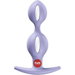 Fun Factory B-Balls Duo in Lila mit 13 cm Länge im Größenvergleich