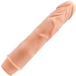 Baile Zwerg realistischer Vibrator, Seitenansicht mit gut erkennbarer Kontur des Schafts