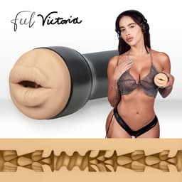 Kiiroo Feel Victoria June Mouth Stroker mit mundförmigem Eingang, Gesamtansicht