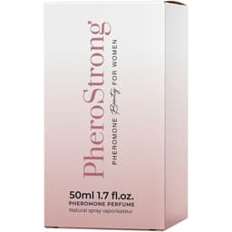 Verpackung des PheroStrong Beauty Pheromon-Parfums für Frauen mit Angabe des Inhalts