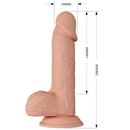Baile Catoblepas realistischer Dildo, Rückansicht, in natürlichem Licht fotografiert
