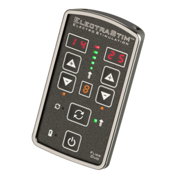 ElectraStim Flick Duo EM80 mit vier ElectraPads und Anschlusskabeln im Set