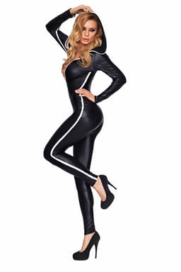 7Heaven Sibate Catsuit, Detailaufnahme des 2-Wege-Reißverschlusses