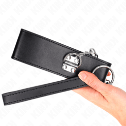 KINK Halsband mit breitem Riemen, Rückansicht mit Riemenführung