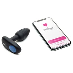 Leuchtendes LED-Licht am Kiiroo Lumen Analplug in der Nahaufnahme