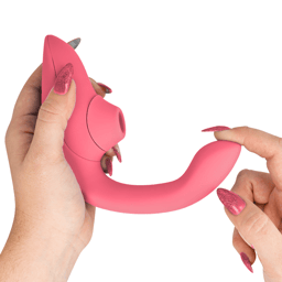 Womanizer Blend – Rabbit-Vibrator mit Pleasure Air und G-Punkt-Vibration – Rosé, Ansicht 18