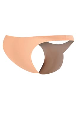 Cut4Men Capri Brief Slip in Pfirsich, am Körper getragen zur Veranschaulichung der Passform