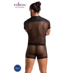 Passion Michael Herren-Dessous-Set von hinten getragen, Produktfoto auf weißem Hintergrund